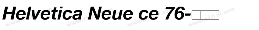 Helvetica Neue ce 76字体转换